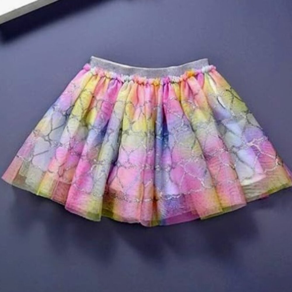 DazzleDance Delights Girls Sequin Embroidered Tutu